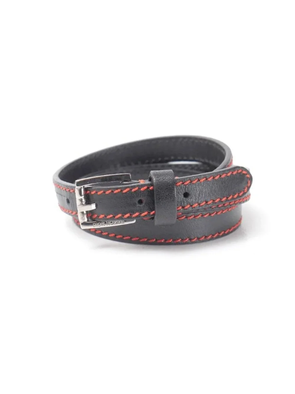 Dior Homme Bracelet Leather Black